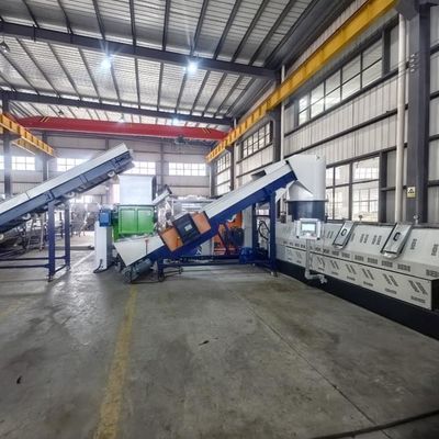 PP PE Extruder Plastic Pelletizing Line, Pelletizing Machine Two Stage 500kg/Hr